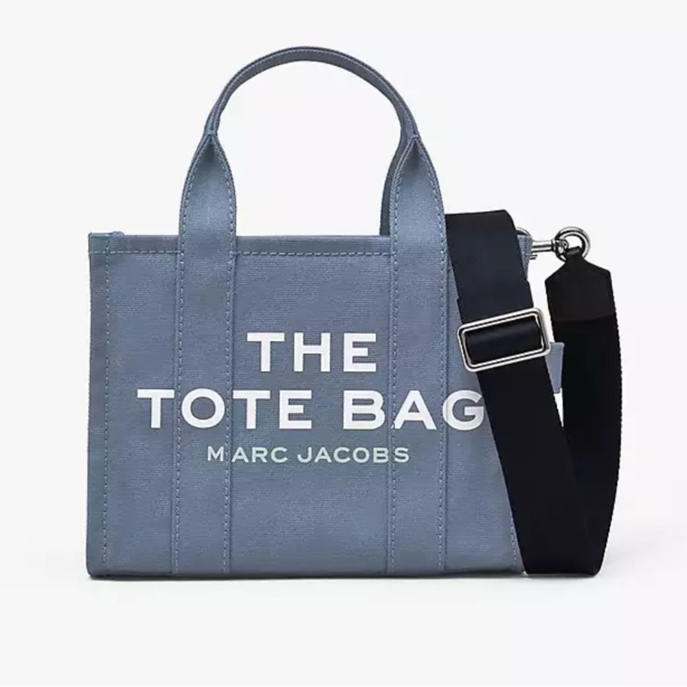 Marc Jacobs Small Blue Tote with Black Strap